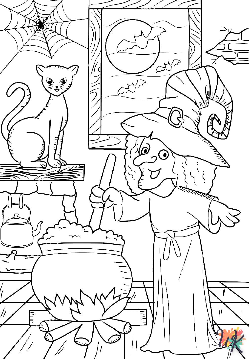 Strega 50 Disegni da Colorare Strega 48